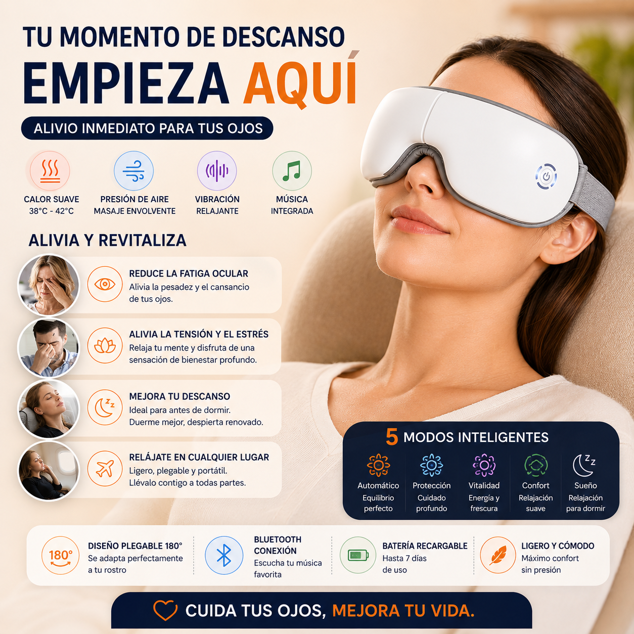 EYE RELAX 4D. MASAJEADOR DE OJOS